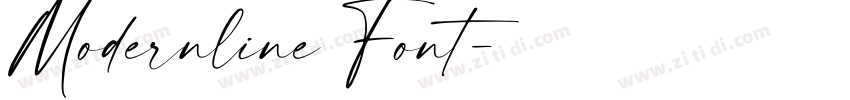 Modernline Font字体转换